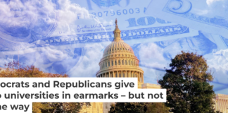 Approximately $2 billion in earmarked money went to colleges and universities from September 2025 through October 2026. Douglas Rissing/iStock via Getty Images Plus